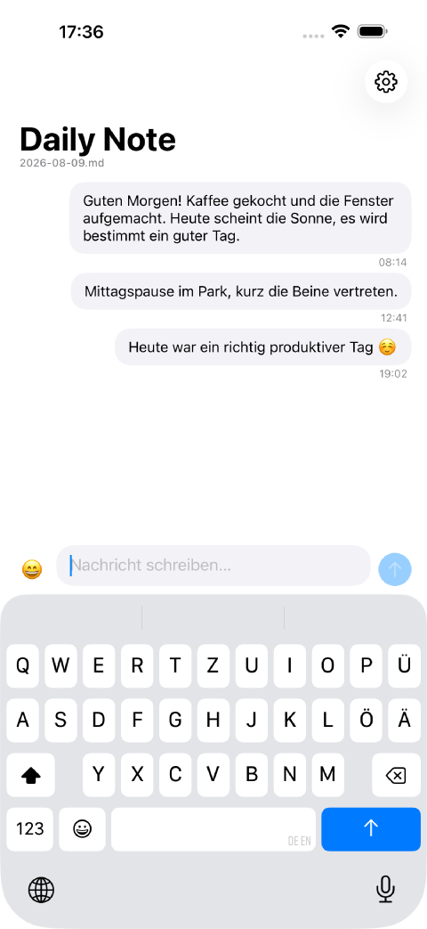 DailyNote.md Screenshot